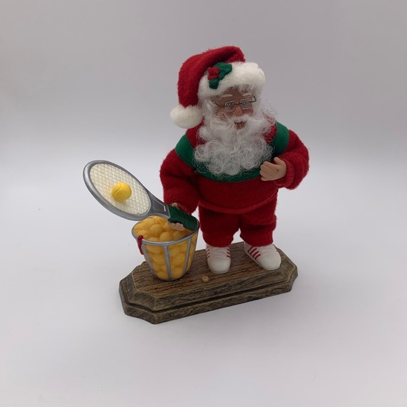Holiday Time Holiday Creations 1998 Musical Tennis Sport Posable Santa Vintage - Picture 11 of 12